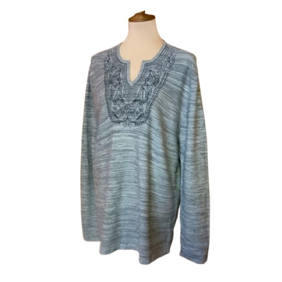 Vintage Y2K embroidered unique tunic sweater - Picture 1 of 10